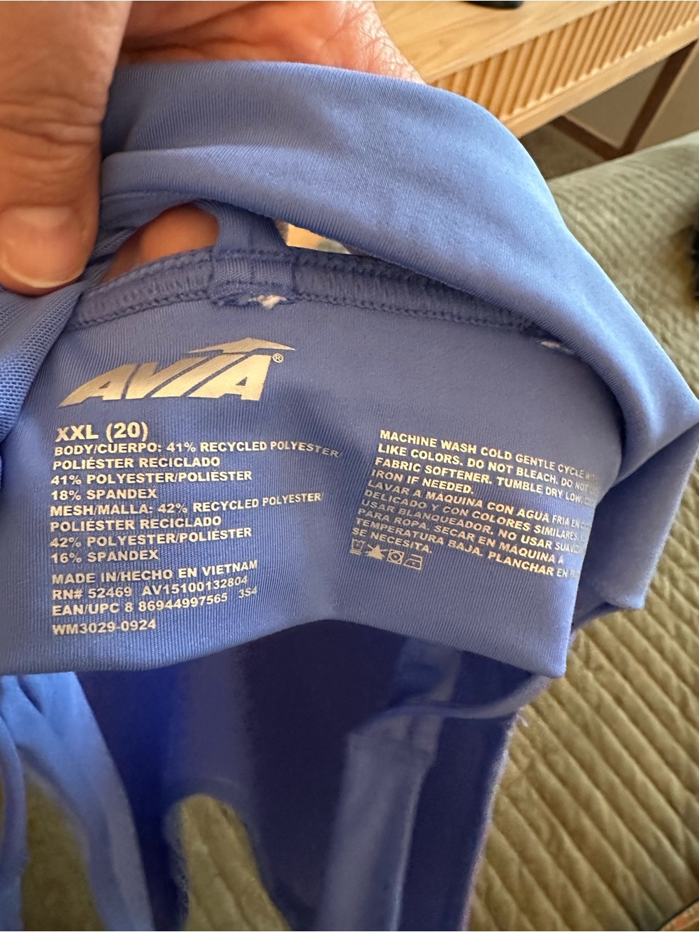 Blue Sports Bra EUC - Picture 7 of 7